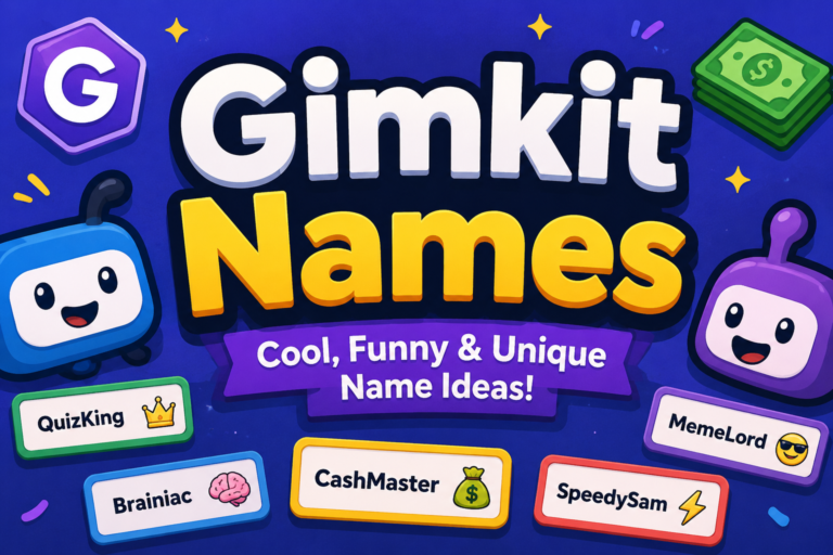 500+ Best Gimkit Names (Funny, Cool, Clever & Unique) for 2026