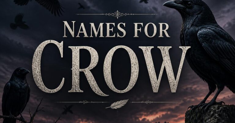 500+ Best Names for Crow: Cute, Funny, Cool & Unique Ideas