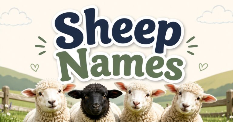 500+ Best Sheep Names: Cute, Funny, Unique, Male, Female & Baby Sheep Ideas